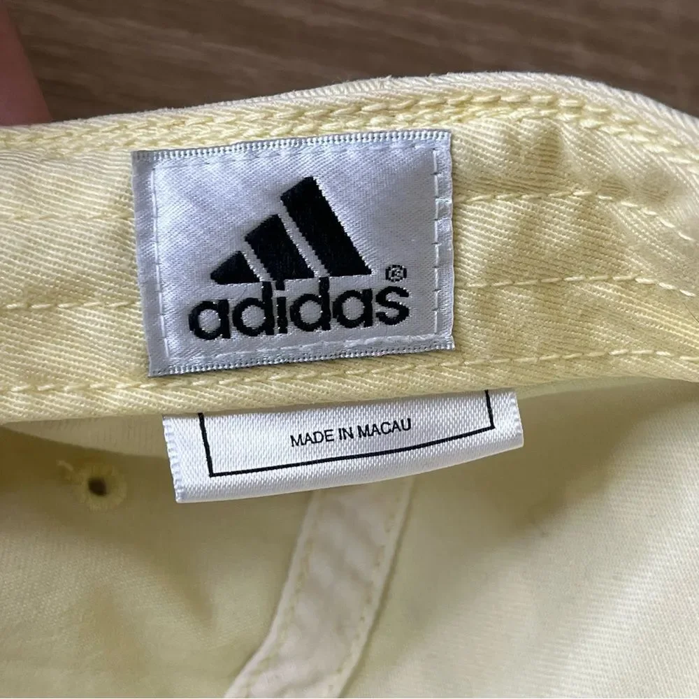 Adidas Climalite Light Yellow Ball Cap Hat Adjustable One size